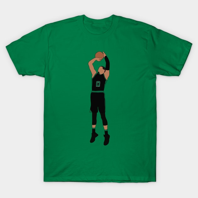 Jayson Tatum Jumpshot T-Shirt by rattraptees